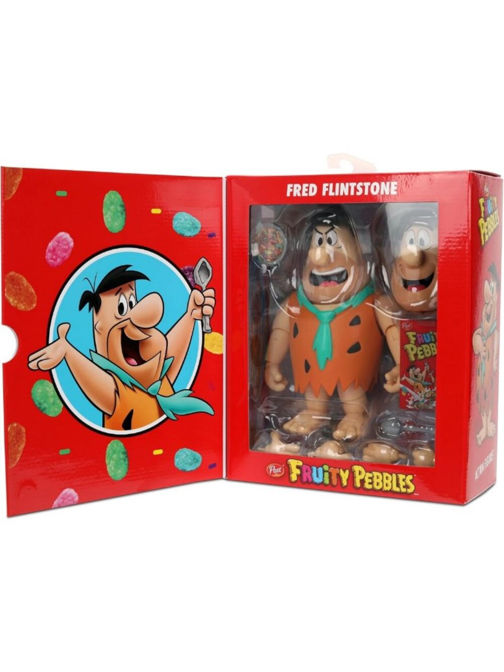 Retro Cartoon Action Figure - Fully Articulated Fred Flintstone Collectible Toy